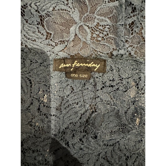 Vintage Stock Ann Ferriday Cotton Lace Crop Peplum Fairycore Jacket M - Picture 6 of 6